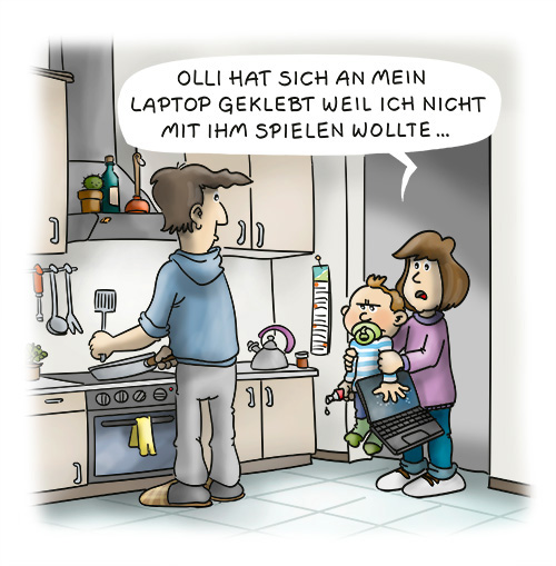 Cartoon Seitenwahl